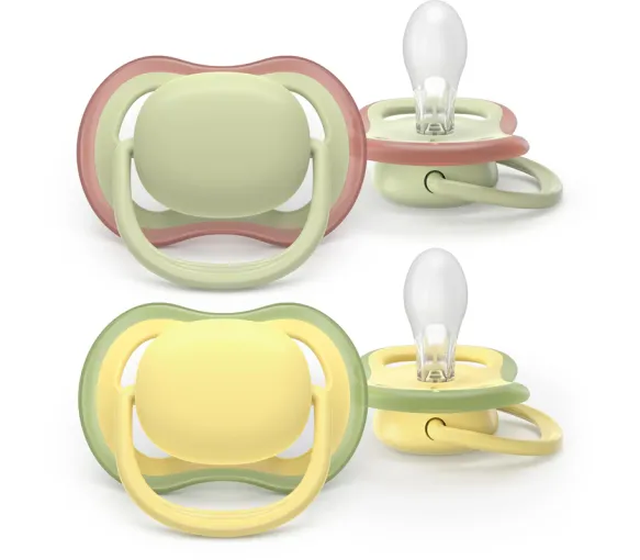 Ultra Air Farben der Natur Schnuller 18 Monate+ Avent - Set mit 2 Schnullern