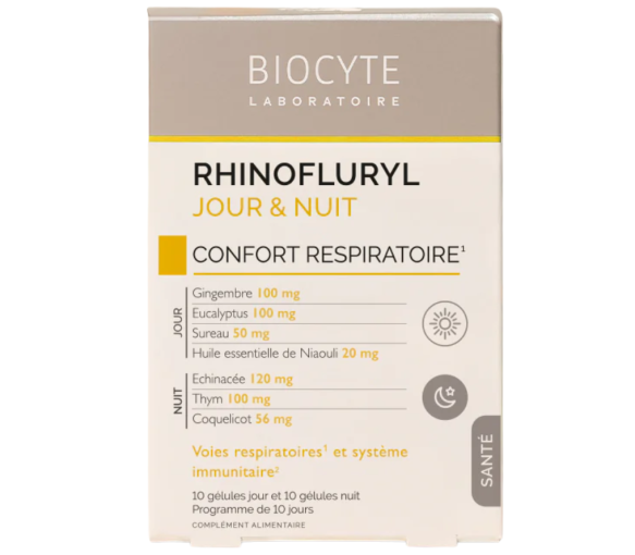 Rhinofluryl Atemkomfort Tag&Nacht Biocyte - Packung mit 20 Kapseln - image 1
