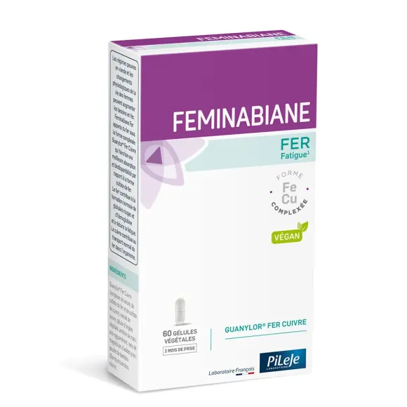 Feminabiane Fer Pileje - Packung mit 60 Kapseln