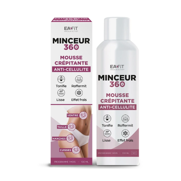 Mager 360 sprudelnde Anti-Cellulite-Mousse EaFit - Flasche mit 100ml