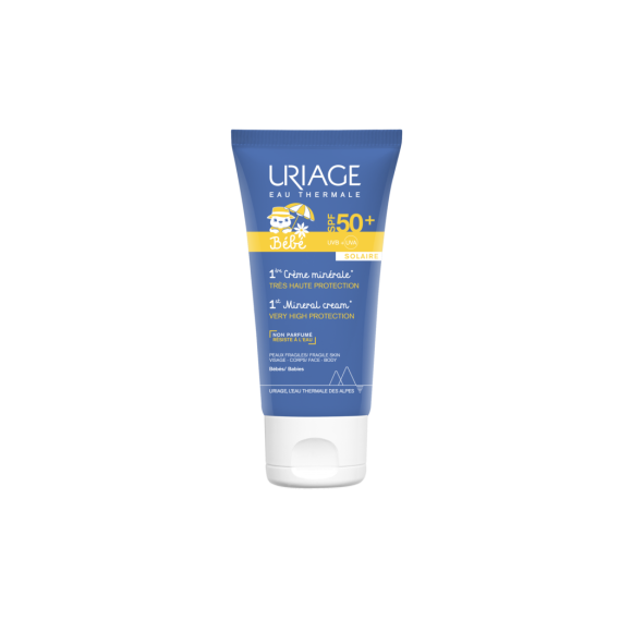 1. Mineralcreme SPF 50+ für Babys von Uriage - Tube mit 50 ml