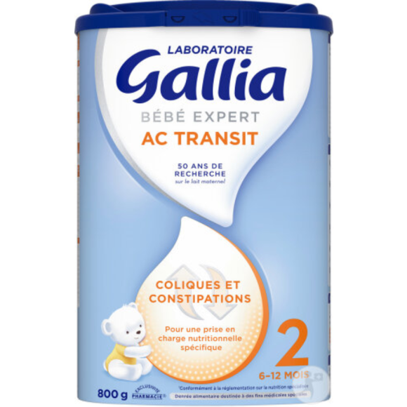 Bébé Expert AC Transit Pulvermilch 2. Alter Gallia - Dose von 800g