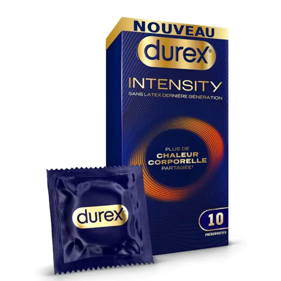Durex Intensität extra gleitfähig Kondome - Schachtel mit 10 Kondomen