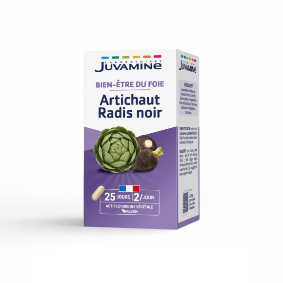 Artischocke Schwarzer Rettich Leberwohl Juvamine - Dose mit 50 Kapseln