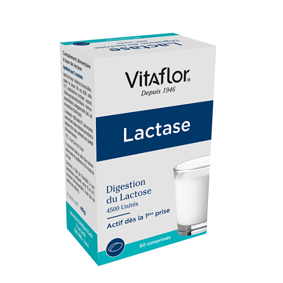 Lactase Vitaflor - 60 Tabletten Packung