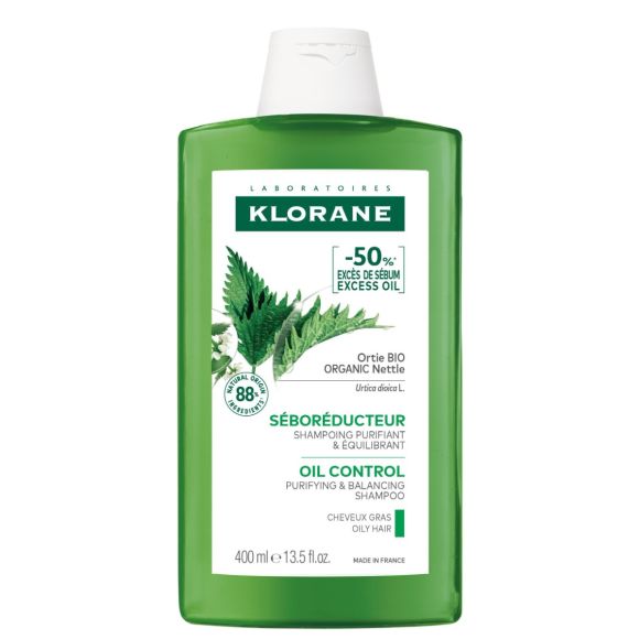Seboregulierendes Shampoo für fettiges Haar mit Bio-Brennnessel Klorane - Flasche mit 400 ml