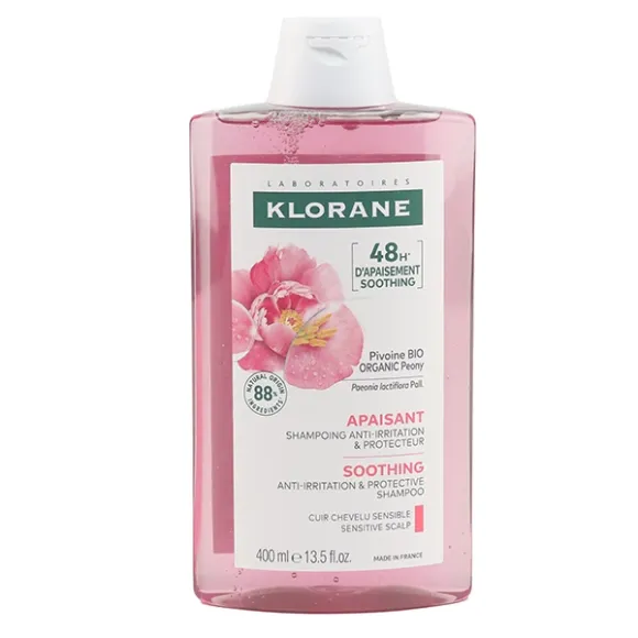 Beruhigendes & anti-irritierendes Shampoo mit Bio-Pfingstrose Klorane - Flasche 400ml