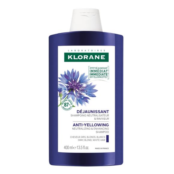 Shampoo gegen Gelbstich Bio-Kornblume Klorane - Tube mit 400 ml