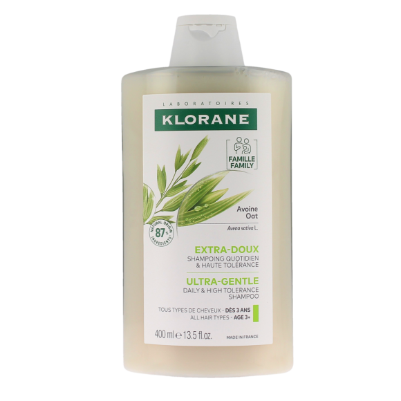 Klorane Extra-sanftes Hafer-Shampoo - 400ml Flasche