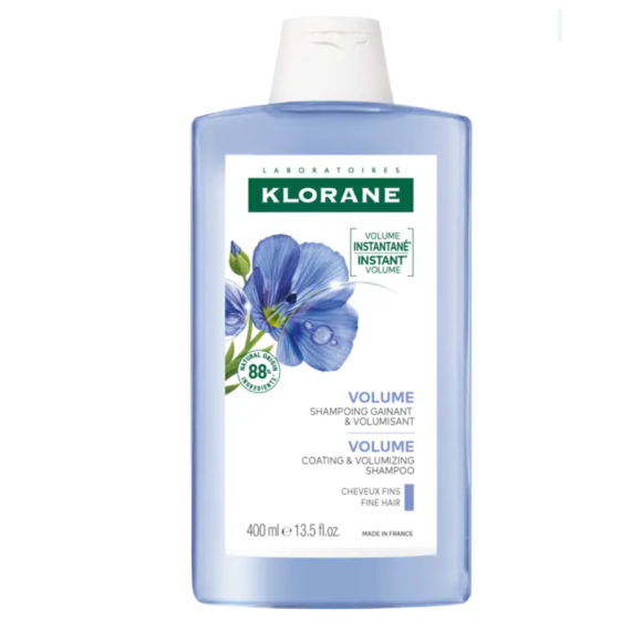 Shampooing Volumen mit Bio-Leinsamen Klorane - Flasche mit 400 ml