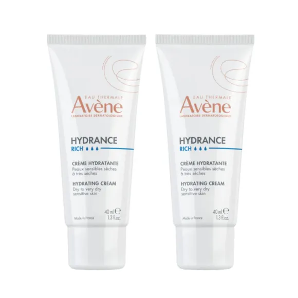 Hydrance reichhaltige Feuchtigkeitscreme Avène - 2er Pack mit 40 ml Tuben