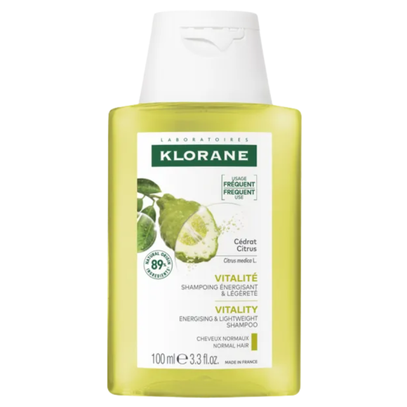 Energie- und Leichtigkeitsshampoo mit Zedrat Klorane - 100ml Flasche