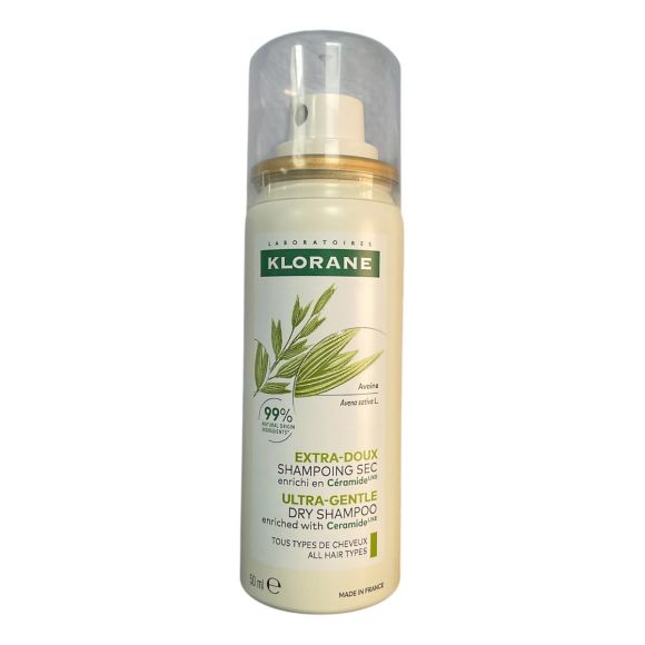 Extra-sanfter Trockenshampoo Klorane - Spray mit 50ml