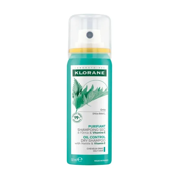 Reinigendes Trockenshampoo mit Brennnessel & Vitamin Klorane - Spray mit 50ml