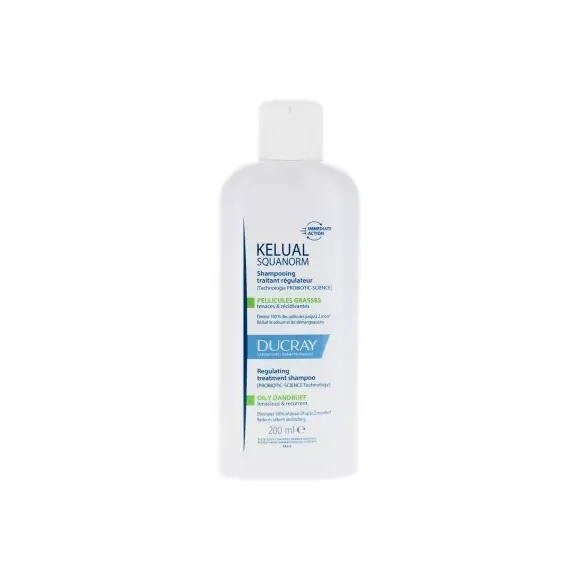 Squanorm Shampoo gegen fettige Schuppen Ducray - Flasche 200ml