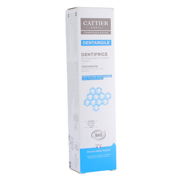 Dentargile remineralisierende Zahnpasta mit Tonerde und Bio-Propolis Cattier - Tube 75ml