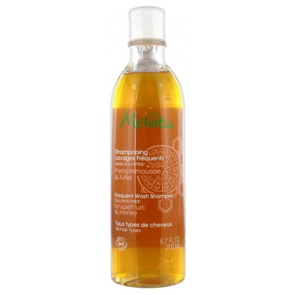 Bio-Shampoo für häufiges Waschen von Melvita - Flasche mit 200 ml