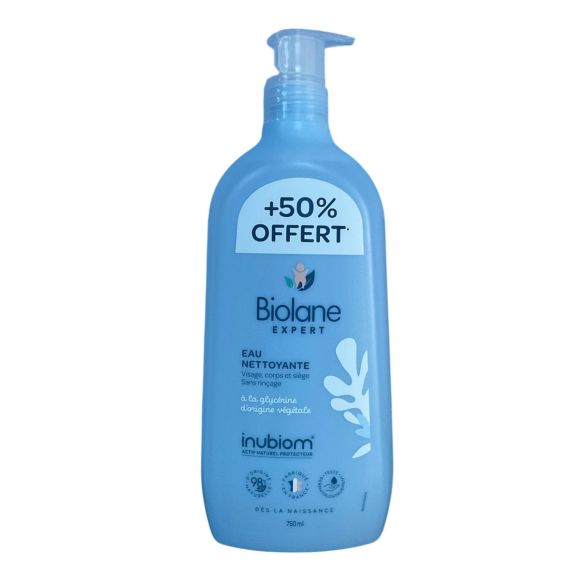 Reinigendes Wasser ohne Abspülen Biolane - Pumpflasche 750ml Sonderangebot