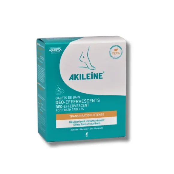 Akileïne Deo-efferveszierende Badeperlen - Box mit 6 Perlen à 12g