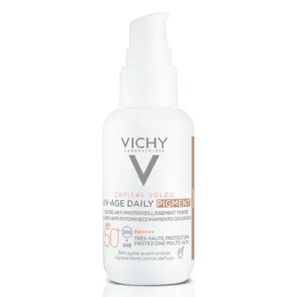 Capital Soleil Fluid UV-Age Daily Getönte Tönung SPF 50+ Vichy - Pumpflasche 40 ml