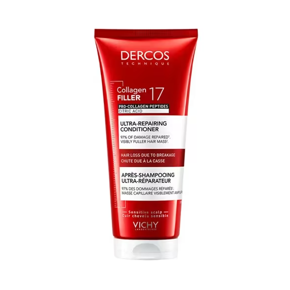 Dercos Collagen 17 Filler Ultra-Reparierende Spülung Vichy - Tube mit 200 ml