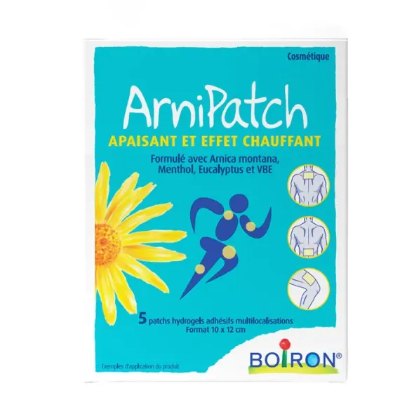 Arnipatch beruhigend und wärmend Boiron - Packung mit 5 Pflastern 10x12cm