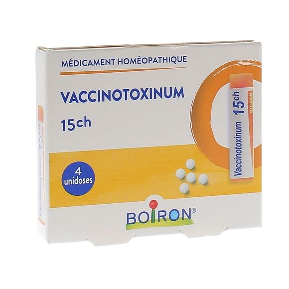 VACCINOTOXINUM 15CH Globuli Boiron - 4 Dosen zu 1g