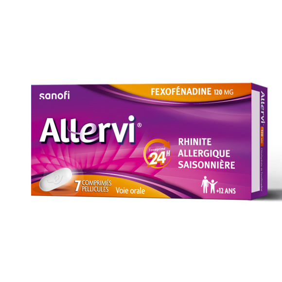 Allervi 120 mg - Packung mit 7 filmbeschichteten Tabletten