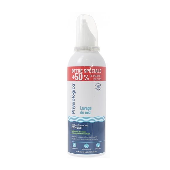 Physiologica Nasenspülung isotonische Meerwasserlösung Spray Gifrer - Spray von 150 ml