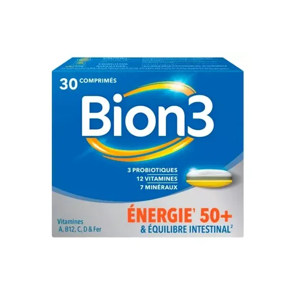 Bion 3 Energie 50+ und intestinale Balance - Packung mit 30 Tabletten
