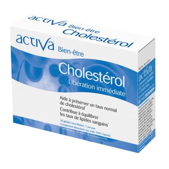 Activa Wohlbefinden Cholesterin - Packung mit 30 Kapseln