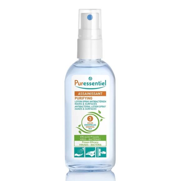 Desinfektionsmittel Spray antibakteriell für Hände und Oberflächen Puressentiel - Spray mit 80 ml