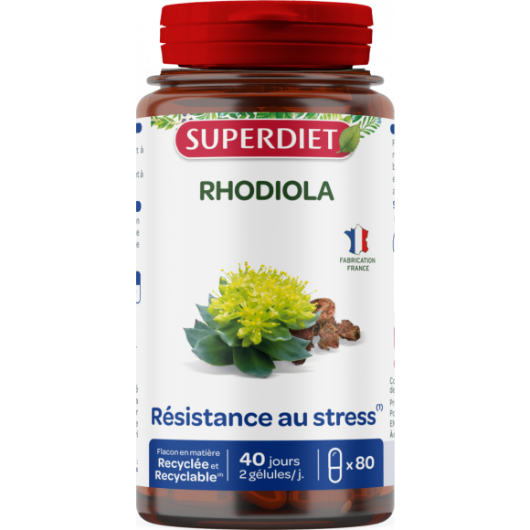 Rhodiola Superdiet - Dose von 80 Kapseln