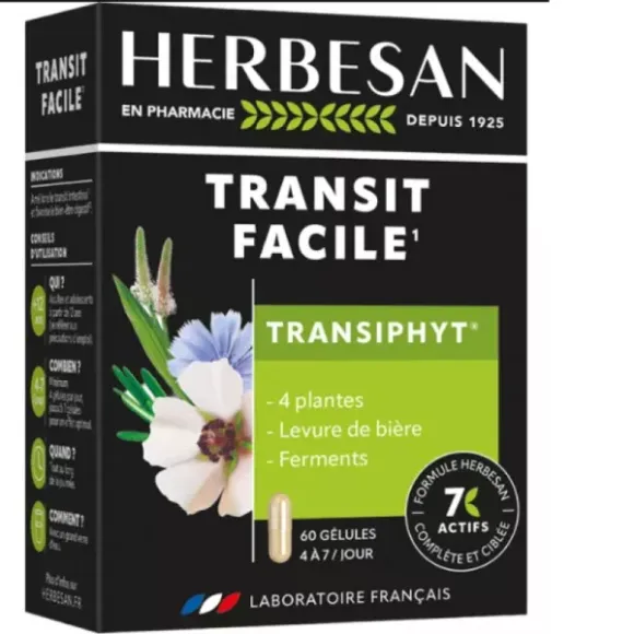Herbesan Transiphyt - Packung mit 60 Kapseln