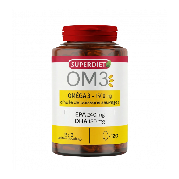 OM3 Fischöl reich an Omega 3 - 120 Kapseln