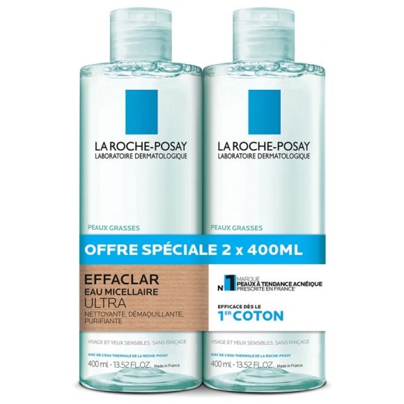 Effaclar Mizellenwasser ultra La Roche Posay - Sonderangebot 2x400ml