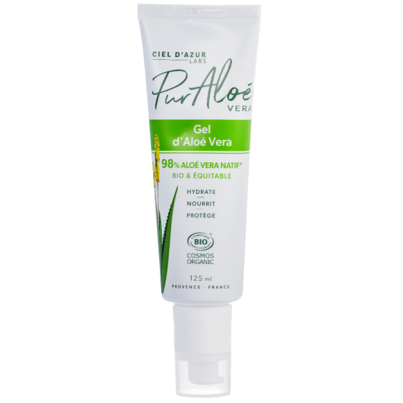 Gel 98% Bio Aloe Vera Pur Aloe - Tube mit 125 ml