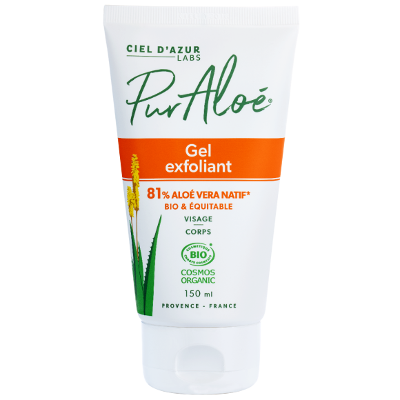 Aloe Vera Peelinggel 81% Bio Pur Aloé - Tube mit 150 ml