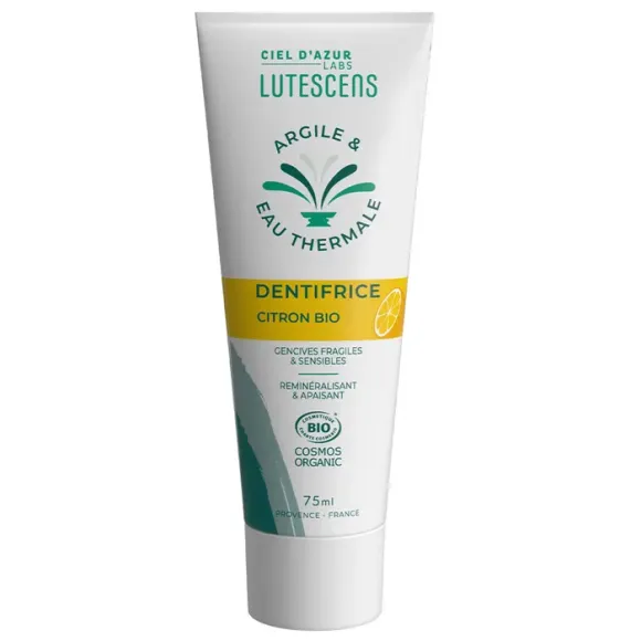 Bio-Zitronen-Zahnpasta Lutescens - 75ml Tube