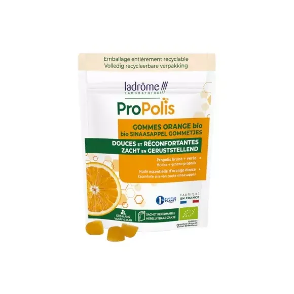 Propolis Gummis Orange Bio Ladrôme - Beutel mit 45g