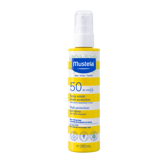 Sonnenspray mit hohem Schutz SPF50 Mustela - Spray von 200 ml