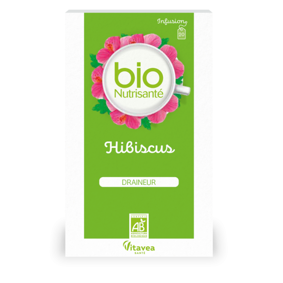 Bio Hibiskus-Drainage-Infusion Vitavea - 20 Beutel