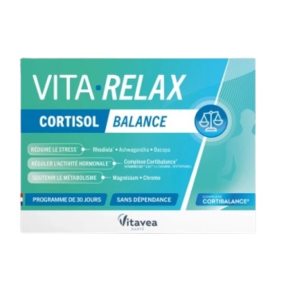 Vita relax cortisol balance Vitavea - Packung mit 30 Kapseln
