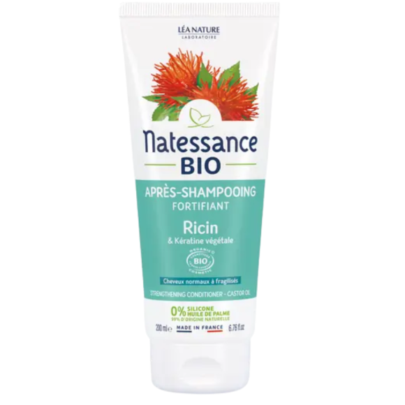 Stärkender Bio-Rizinus-Conditioner Natessance - 200ml Tube