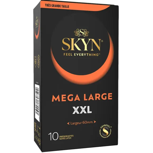 Skyn Mega Large XXL Kondome ohne Latex Manix - Packung mit 10 Kondomen