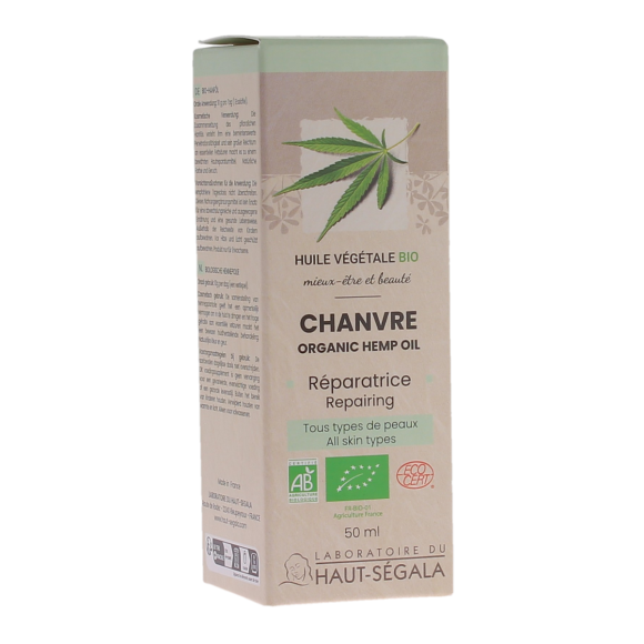 Bio-Hanföl reparierend Haut-Ségala - Flasche 50 ml