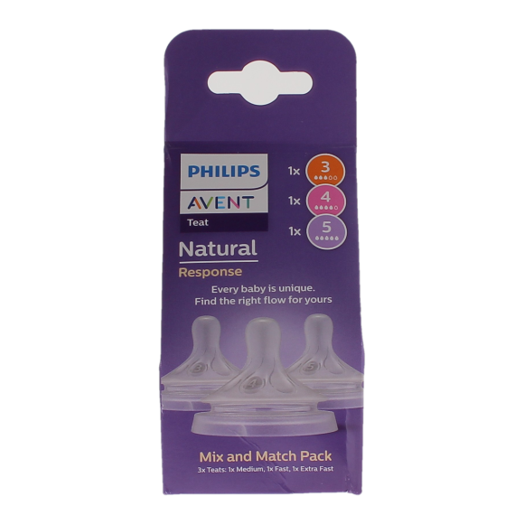 Avent Natürliche Reaktion Sauger Mix & Match Philips - 3er-Pack Sauger