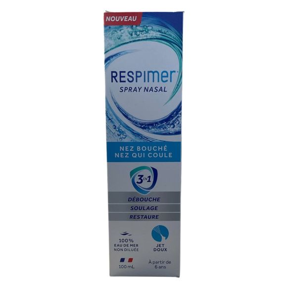 Nasenspray bei verstopfter Nase und Schnupfen Respimer - Spray von 100ml