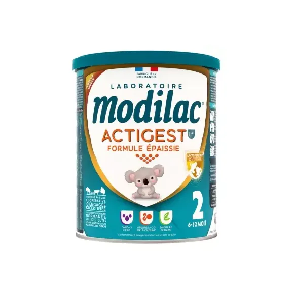 Actigest angereicherte Formel Milch 2. Alter Modilac - Dose von 800g