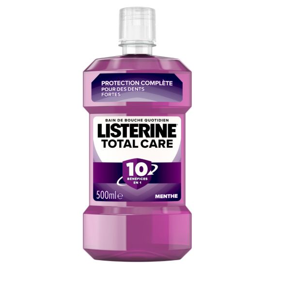 Mundspülung Total Care Geschmack Minze Listerine - Flasche 500 ml